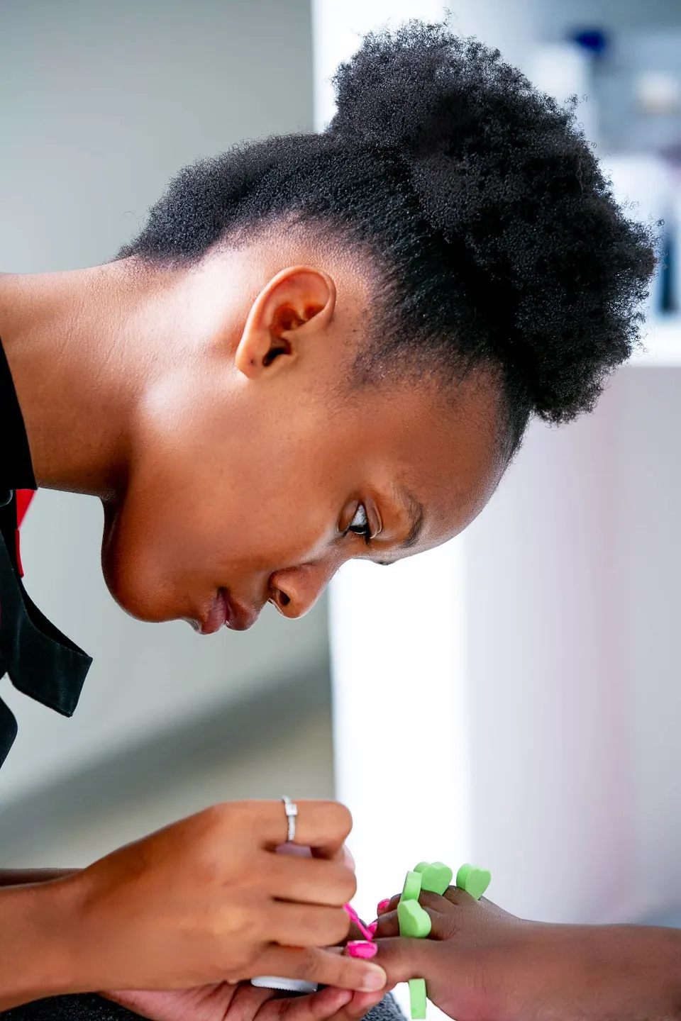 Stock photograph of a manicure or nail appointment